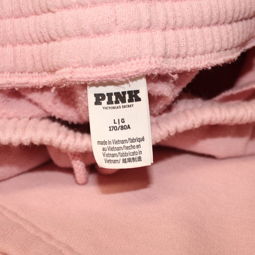 PINK FLEECE WIDE-LEG CARGO SWEATPANTS - Picture 7 of 13